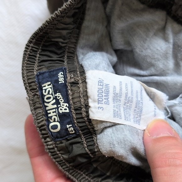 oshkosh b'gosh camo varsity lined track pants 3T toddler boys - Picture 5 of 6